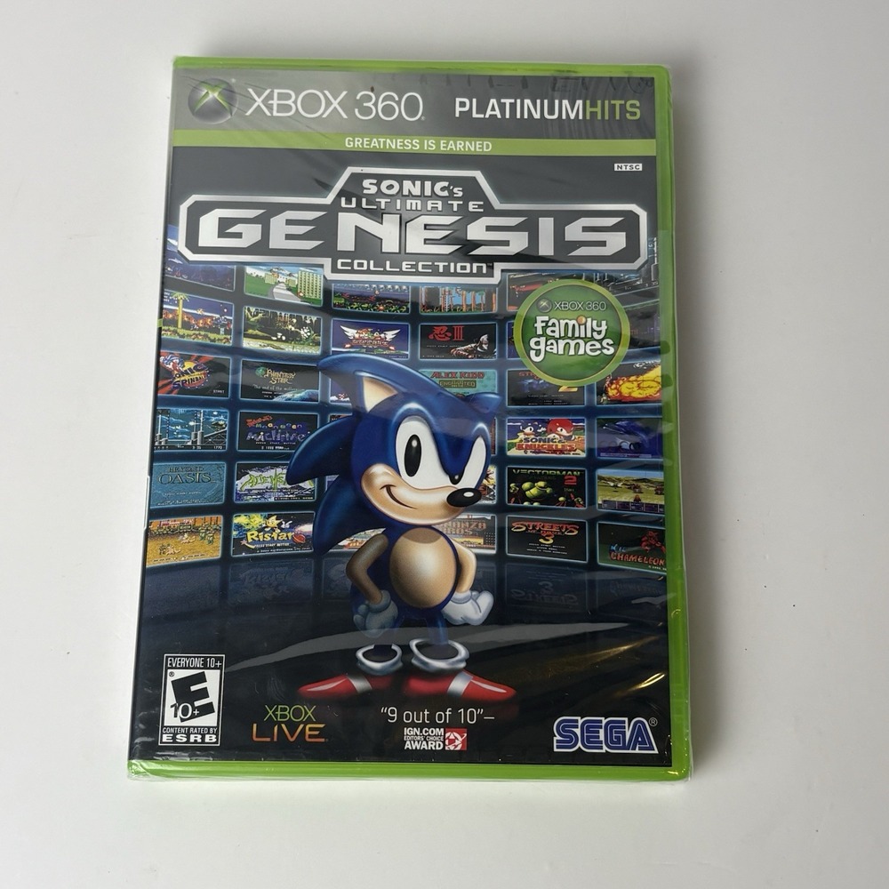 Sonic's Ultimate Genesis Collection (Microsoft Xbox 360, 2009) New Factory Seal - Picture 1 of 3